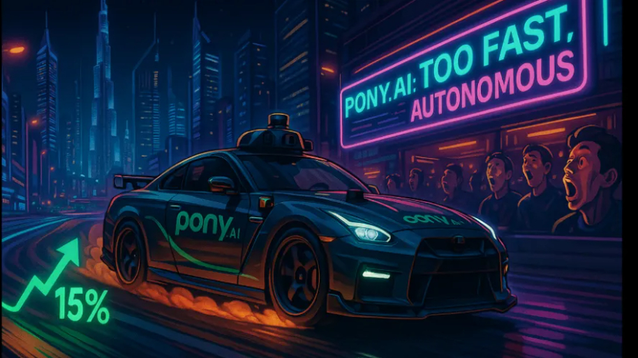 Pony AI Goes Full Tokyo Drift In Dubai—Melting Faces With 15% Surge