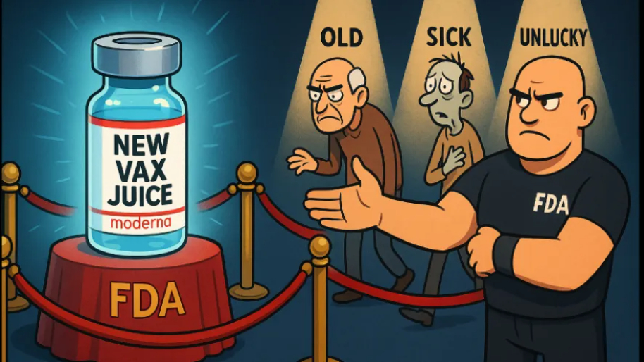 Moderna Get’s FDA Blessing For New Vax Juice (But Only If You’re Old, Sick, or Really Unlucky)
