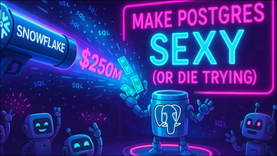 The AI Splurge Continues As Snowflake Pile Drives $250 Million to Make Postgres Sexy (Or Die Trying)