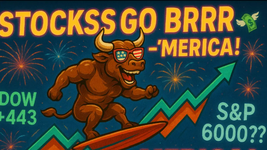 The Final Tally: Stocks Go Brrr As Dow Rips 443 Points and S&P Flirts with 6,000 Level–’Merica!