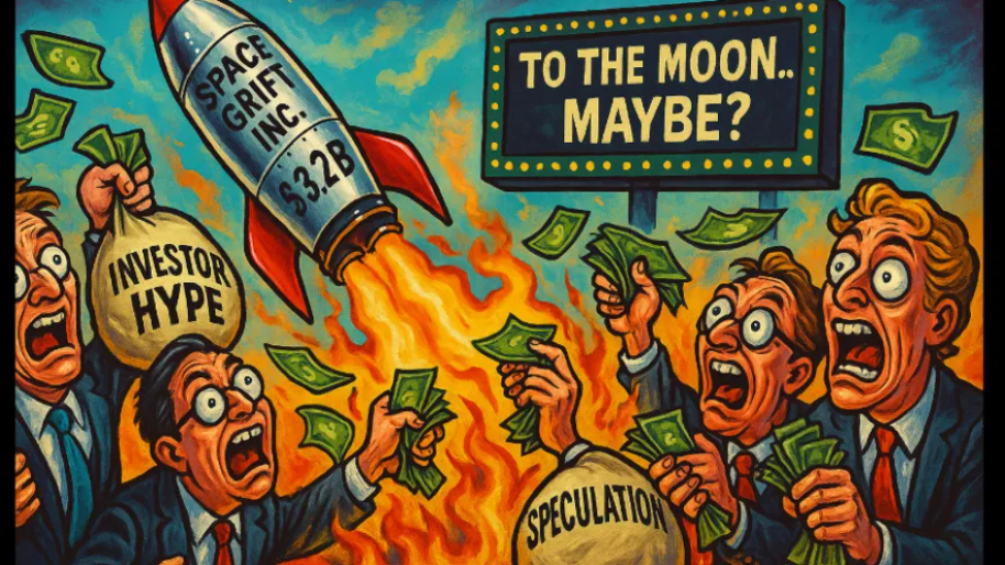 This Stock $3.2B Stock Just Became The New Space Grift Wall Street Can’t Stop Drooling Over…