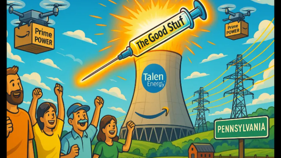Amazon Inject’s Pennsylvania’s with the “Good Stuff” In Massive Nuclear Expansion with Talen Energy…
