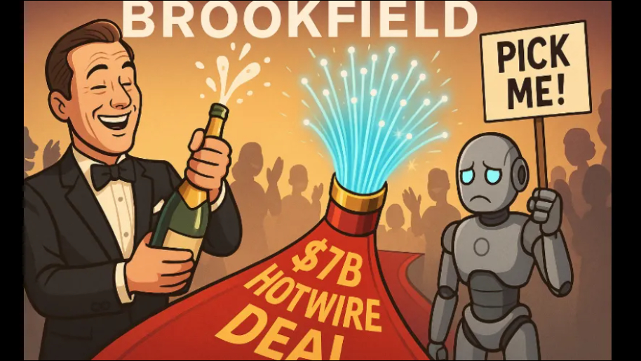 Brookfield Splurges $7B for Hotwire Acquisition, Proves Fiber Is Sexier than AI…