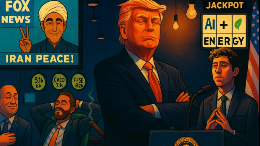 The Final Tally: Traders Chill as Iran Flashes Peace Sign… Trump Hands Altman “AI + Energy” Jackpot