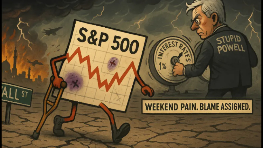 The S&P 500 Limps Into the Weekend, Blame Middle East and “Stupid” Powell…