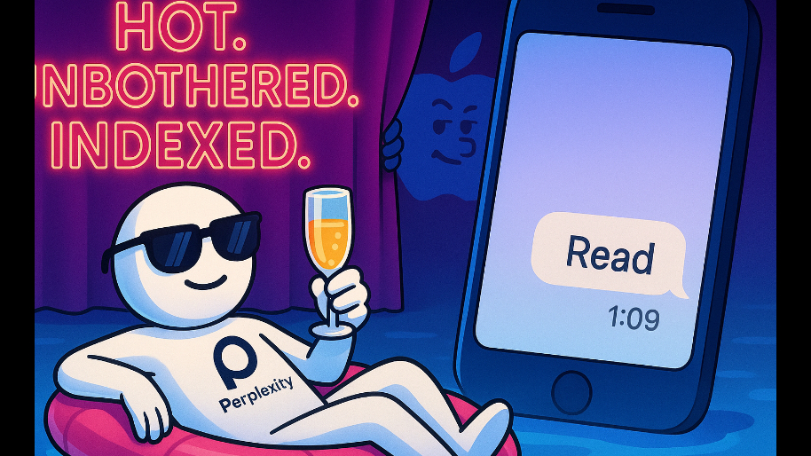 Meta Gets Left on Read (Again), Apple Lurks, and Perplexity Just Wants to Be Hot and Unbothered…