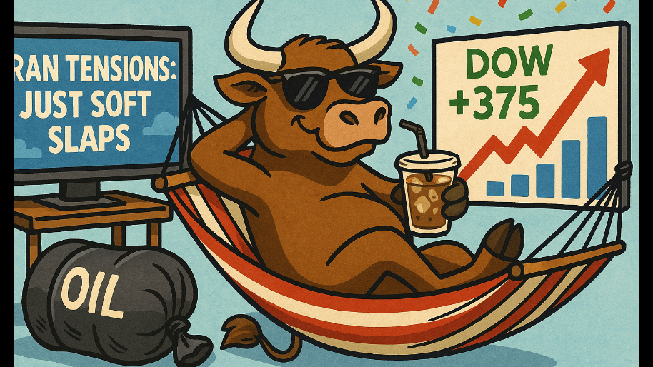 Dow Pumps 375 Points As Iran Gives Soft Slaps… Oil Flops, Wall Street Breathes Easy