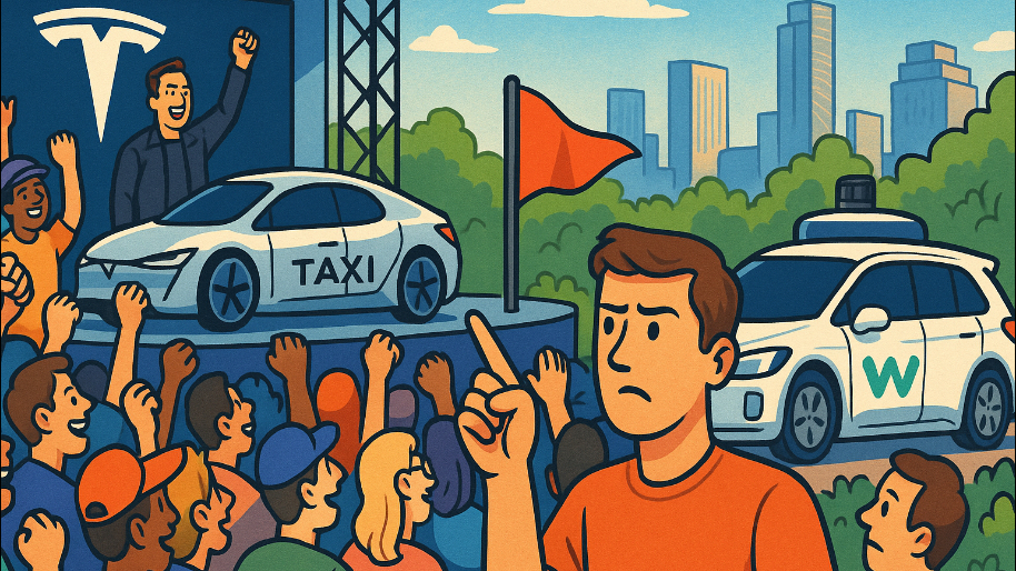 Everyone’s Hyped Over TSLA’s Robotaxi… No One’s Talking About the Red Flag Waymo Solved in 2018