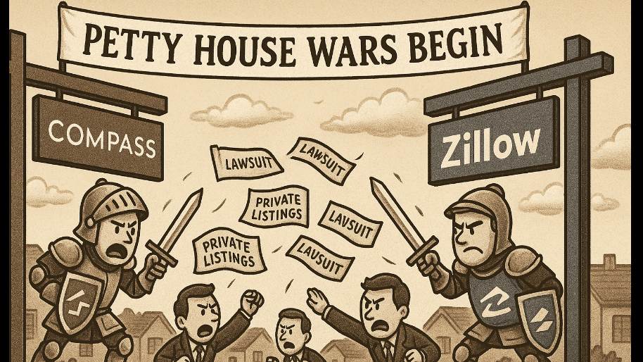 Compass Ignites Petty House Wars with Lawsuit On Zillow’s New “Private Listings” Rule…