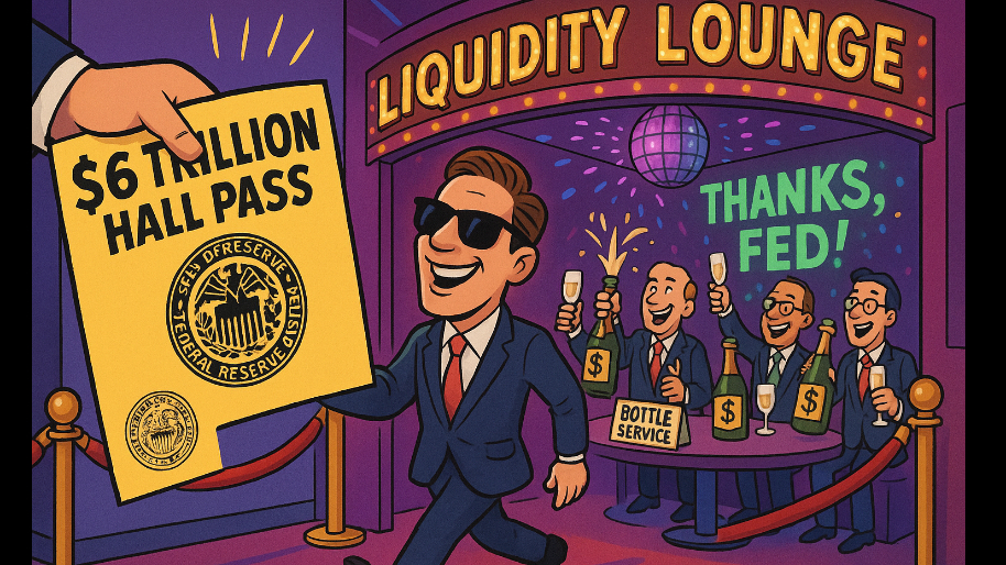 Fed Hands Banks $6 Trillion Hall Pass, Wall Street Already Ordering Bottle Service…