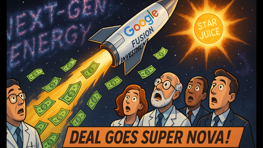 Google Bets Billions on Star Juice, Fusion Deal Goes Super Nova…