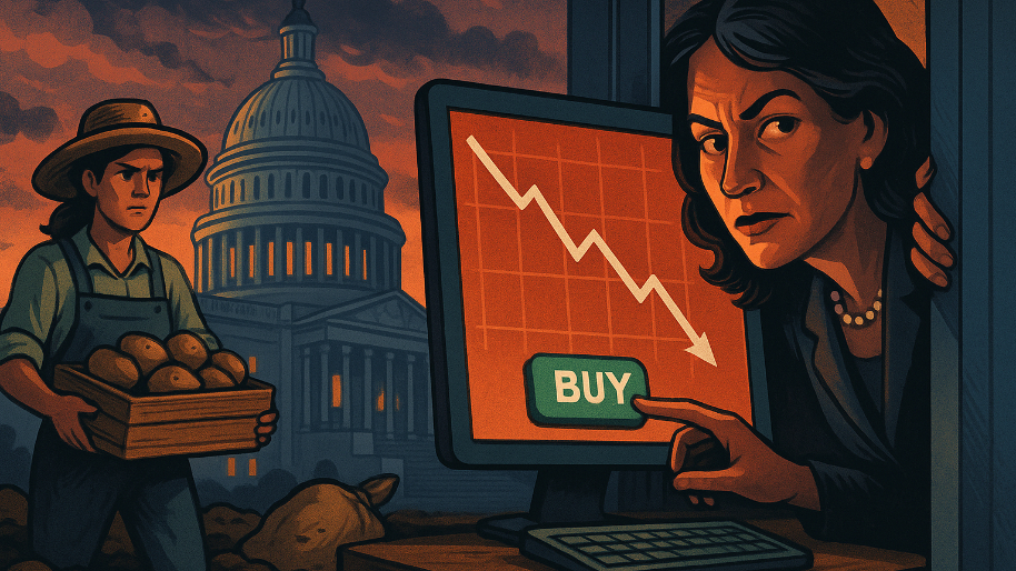 This Stock Fell 10%, is Facing a 401(k) Scandal… and a Spud-Farmer in Congress Just Hit “Buy”