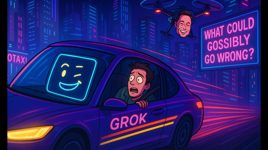 Musk Injects Grok Into Robotaxi Expansion Rollout… What Could Possibly Go Wrong?