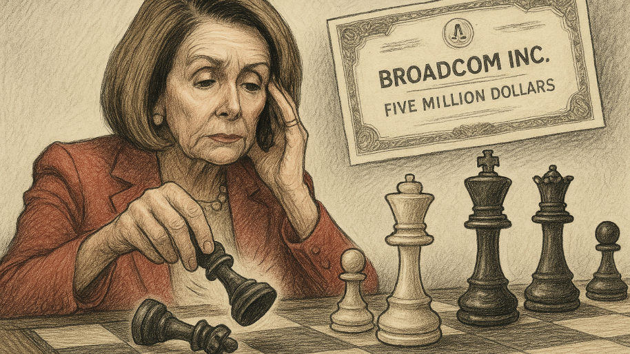Did Pelosi Lose One on Purpose So the $5M Broadcom Win Wouldn’t Raise Flags?