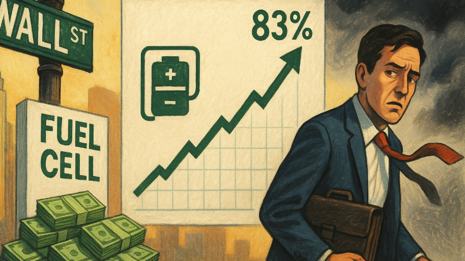 Wall Street Just Gave This Fuel Cell Stock an 83% Upgrade… So Why is a Major Backer Jumping Ship?
