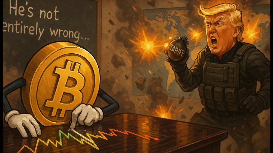 Bitcoin Does Lines As Trump Lobs More Tariff Grenades (He’s Got a Point Though)