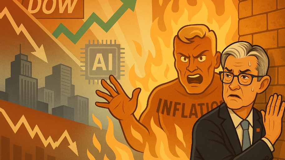 Dow Retreats as Powell Gets Cornered by Hot CPI… Nvidia’s China “Music” Keeps The Nasdaq Dancing