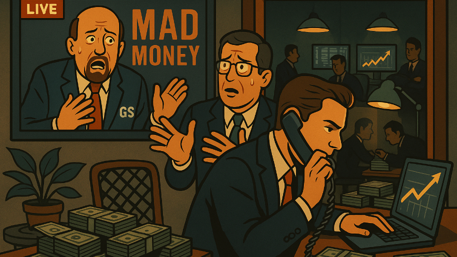 While Goldman Execs Played Scared on MadMoney… Their Traders Posted Their Best Quarter in 17 Years