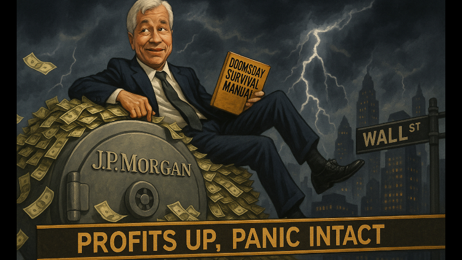 JPMorgan Cranks Profits While Dimon Still Wets The Bed About Doomsday…