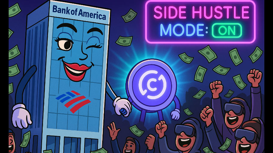 Bank of America Flirts with Stablecoin Side Hustle (Crypto Mouth Breathers Pump Circle Shares)