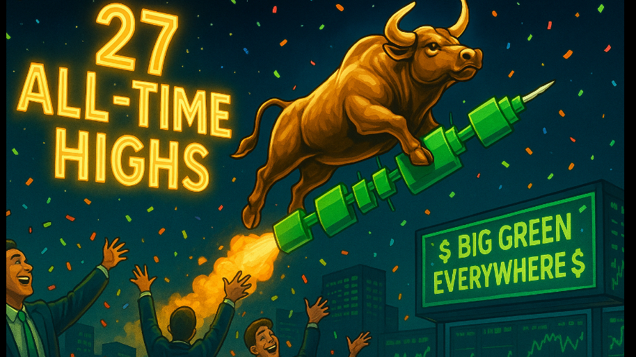 Earnings Season Continues to Print Big Swingin’ Green Candles (Spoiler: 27 All-Time Highs)