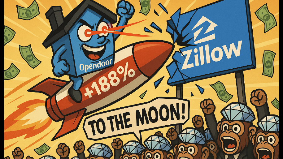 Opendoor Shares Just Went Feral with a 188% Meme Rally (Thanks r/wallstreetbets)