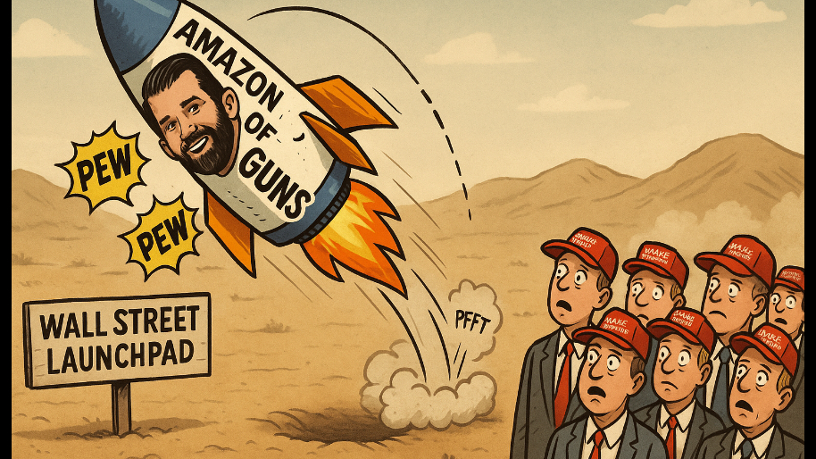 PEW Goes Pfft as Trump Jr.’s “Amazon of Guns” Face Plants Out of the Gates…