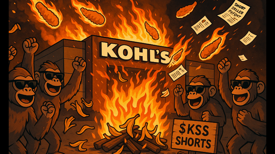 Kohl’s Just Became a Meme Furnace as WallStreetBets Incinerates Shorts… (Share’s Moon)