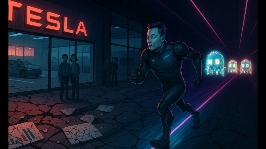 Tesla’s “Rough Quarters’ Begin as Auto Sales Crash While Elon Chases Robot Ghosts…