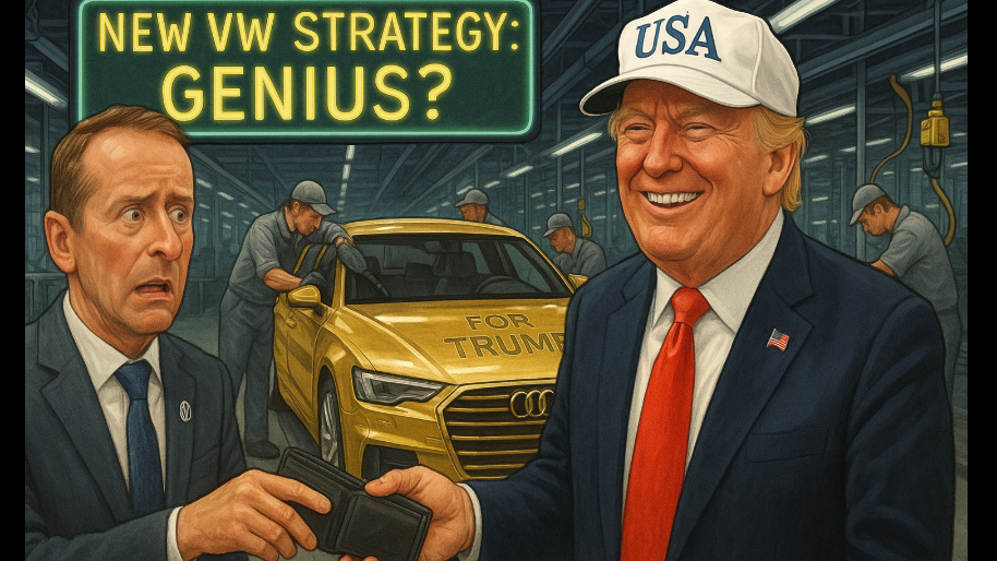 Volkswagen’s New Business Plan: Get Mugged by Trump, Then Build Him an Audi… (Genius)