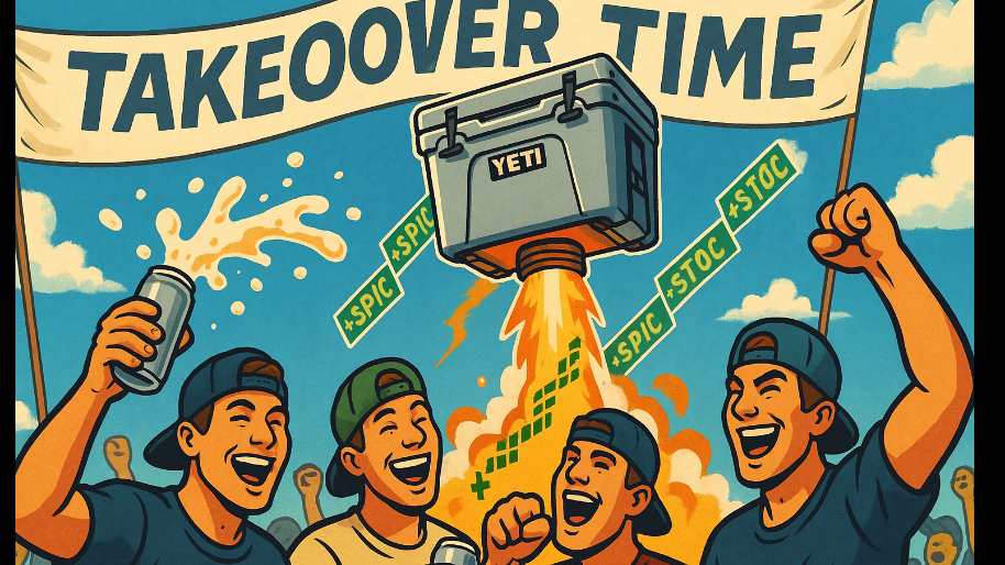 Takeover Rumors Send YETI Soaring As Bros Everywhere Crack a Beer in Preparation…