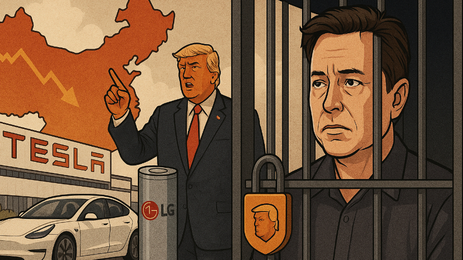 Elon’s $4.3B Battery Deal Frees Tesla From China… But Lands Him in Trump’s Tax Credit Prison