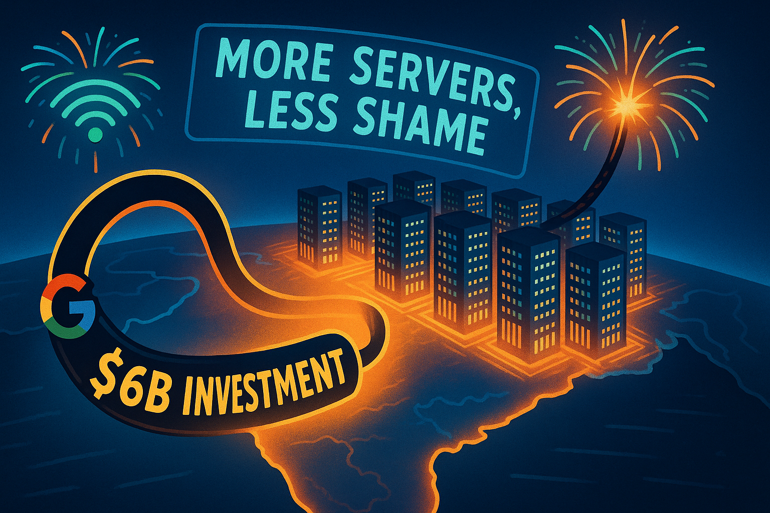 Google Just Lit a $6 Billion Fuse in Southern India (More Servers, Less Shame)