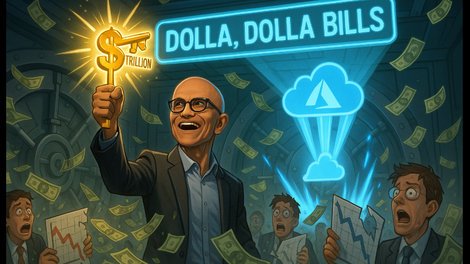 Satya and Co. Unlock $4 Trillion Milestone After Azure's Analyst Beatdown (Dolla, Dolla Bills)