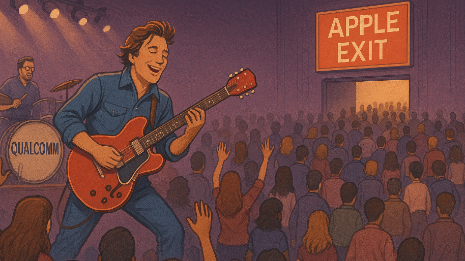 Qualcomm Was Ready for Its Revival Tour… But The Suits Won’t Stop Staring at the Apple Exit Sign