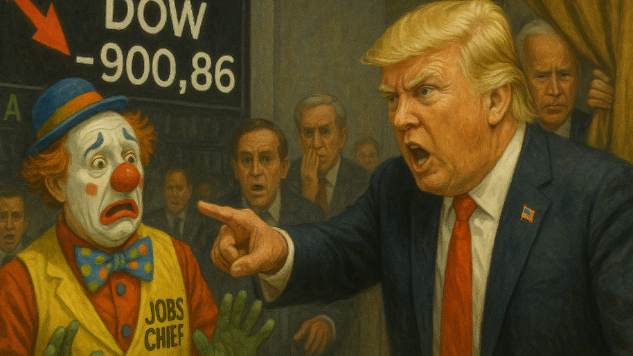 Stocks Implode As Trump Fires Clown Jobs Chief Over “Rigged Report”... Typo or Government Cover-Up?