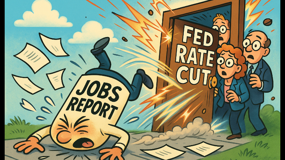 The Jobs Report Just Faceplanted… and the Fed’s Rate Cut Door Just Blew Of Its Hinges…