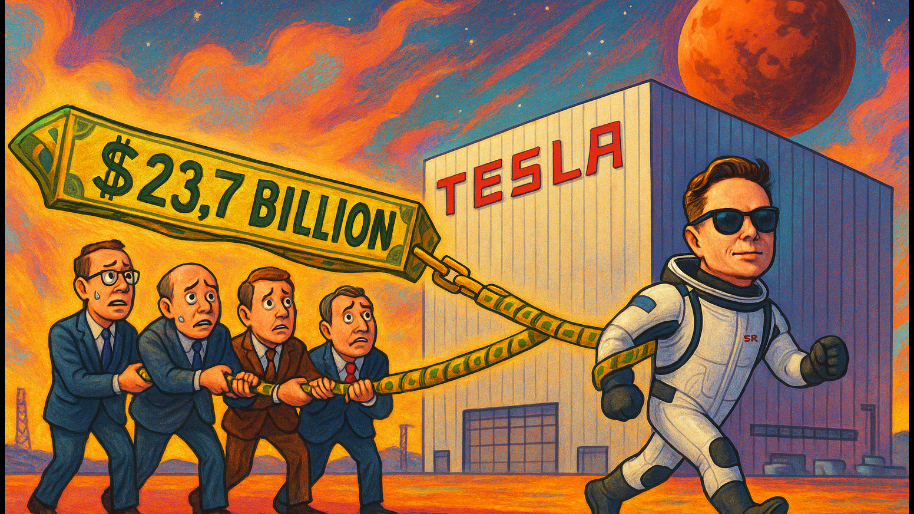 Tesla Just Paid $23.7 Billion to Keep Elon From Wandering Off…