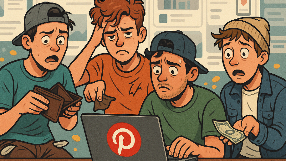 Pinterest Is Now the Hot Spot for Gen Z Guys… Unfortunately, None of Them Have Any Money