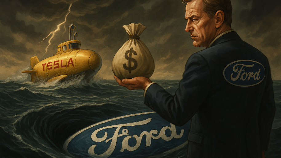 Even With Half Their Profits Lost in The Abyss… Ford’s Dropping Another $5B to Challenge Tesla
