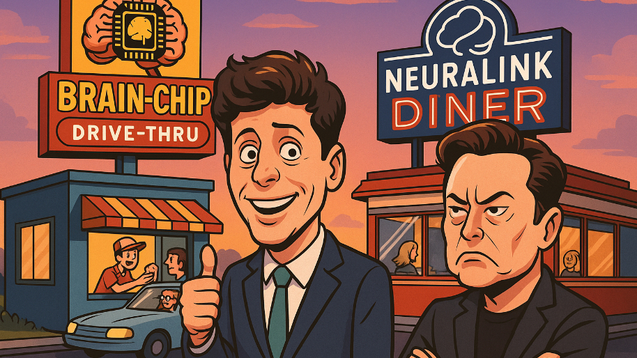 Sam Altman is Opening a Brain-Chip Drive-Thru Across from Elon’s Neuralink Diner