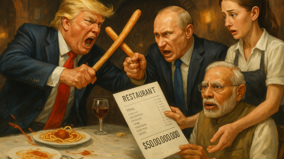 Trump and Putin Are Passing the Bread… and if Things Get Ugly, Possibly a $50 Billion Tab to India