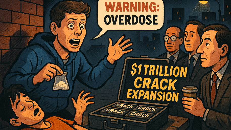 AI Drug Dealer Warns of Overdose… While Pitching Investors on a $1 Trillion Crack Expansion