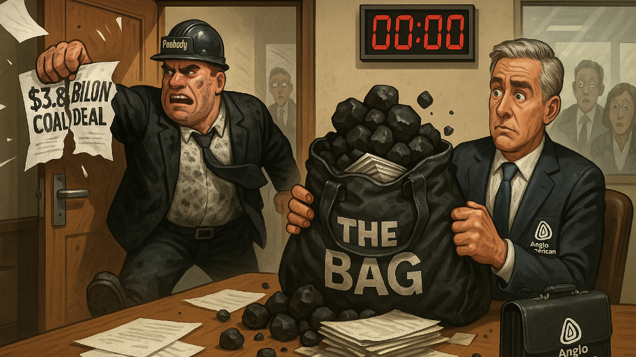 Peabody Just Rage Quit a $3.8 Billion Coal Deal Leaving Anglo American Holding The Bag…