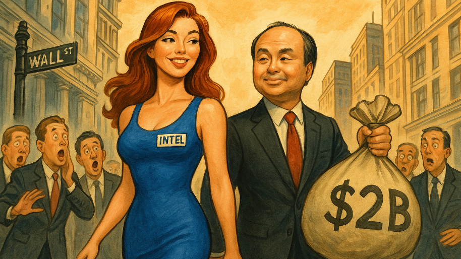 AI Bros Drool as Masa Son Drops $2B to Give Intel a Full Kardashian Rebuild