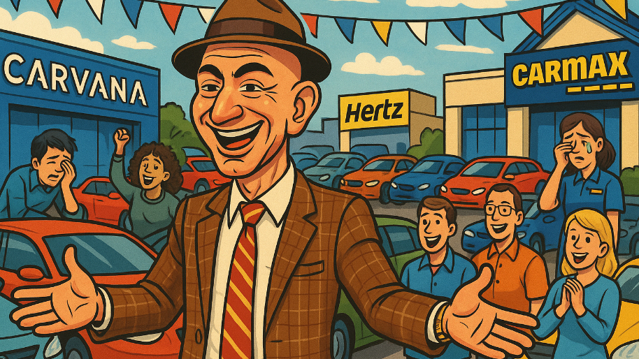 Carvana and CarMax Just Got Prime’d… Bezos Turns Amazon Into a Used Car Lot With Hertz