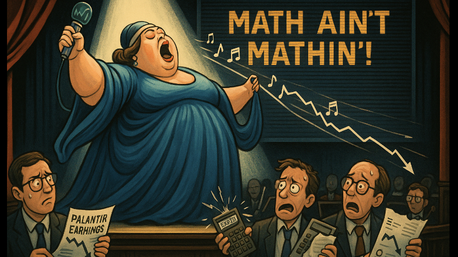 The Fat Lady Has Finally Belted Out Her Song On Palantir… (Math Ain't Mathin')