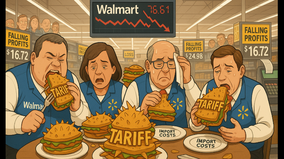 Walmart Profits Get Gutted As They EAT THE TARIFFS, Shares Fall…