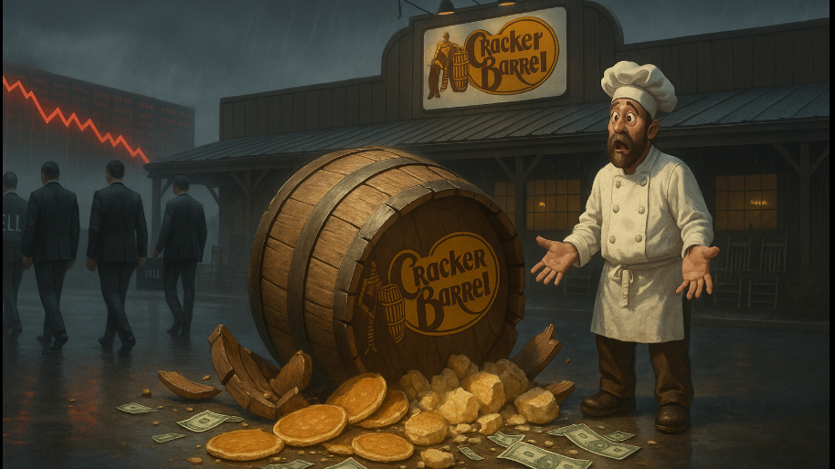 Cracker Barrel Drops the Barrel and Immediately Gets Dropped by Wall Street… (Tragedy)