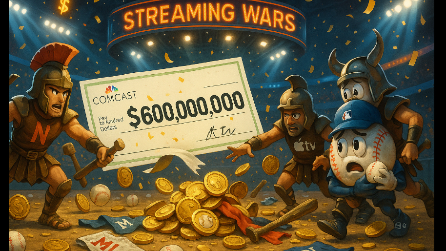 Comcast Splurges $600 Million As The Streaming Wars Fight For MLB Scraps…
